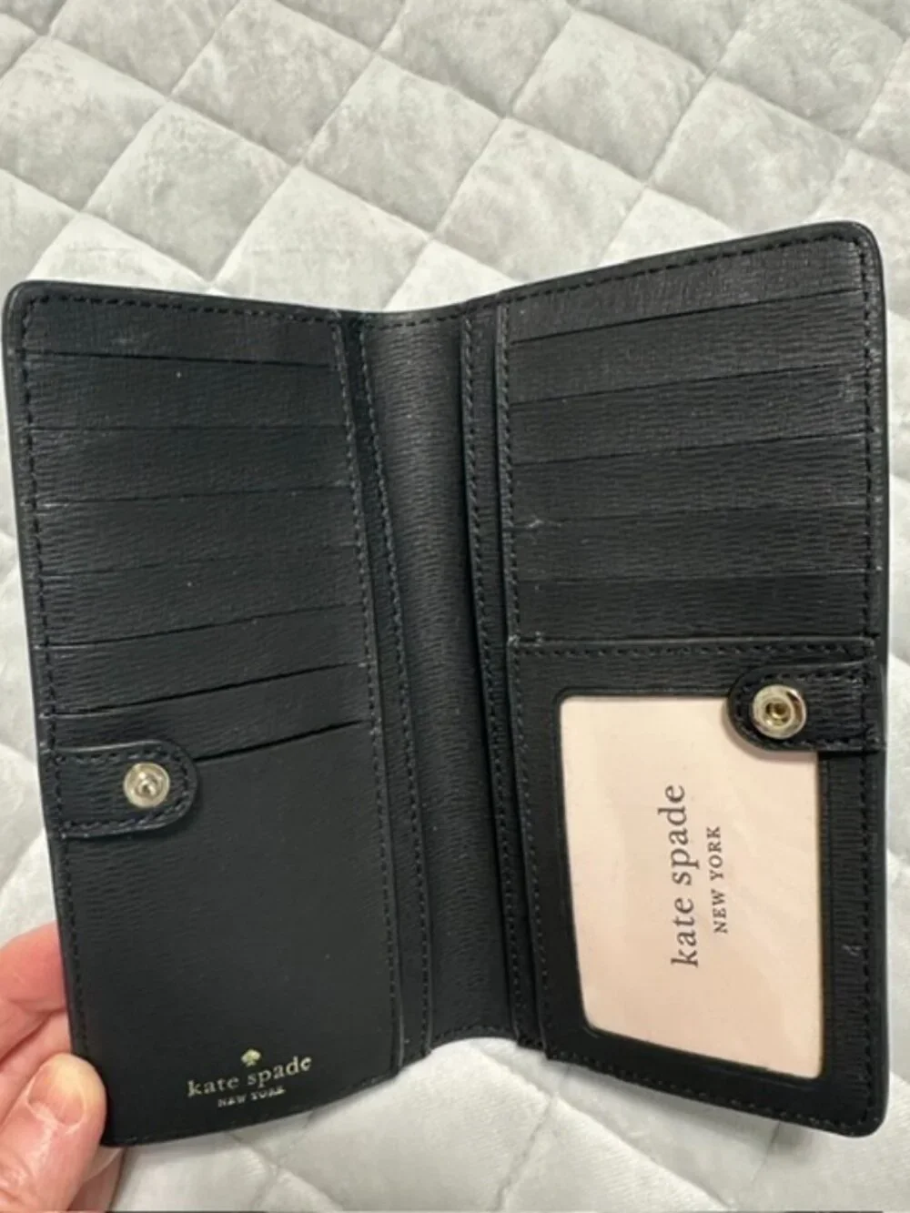 Kate Spade Black Bifold Wallet